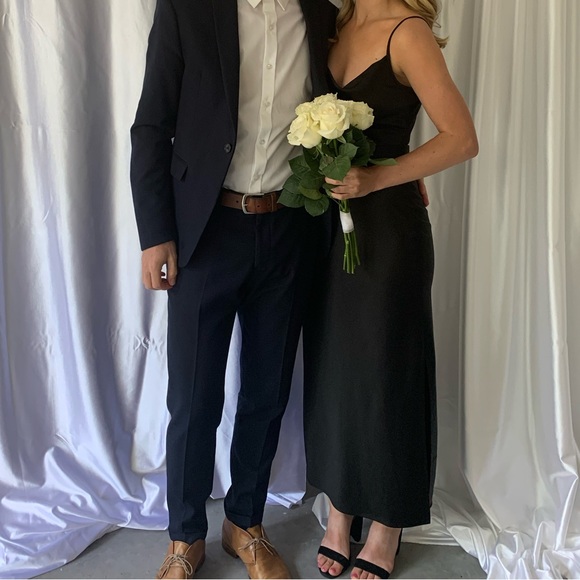 BHLDN Cali Satin Cowl-Neck Midi Slip Dress - Picture 4 of 4